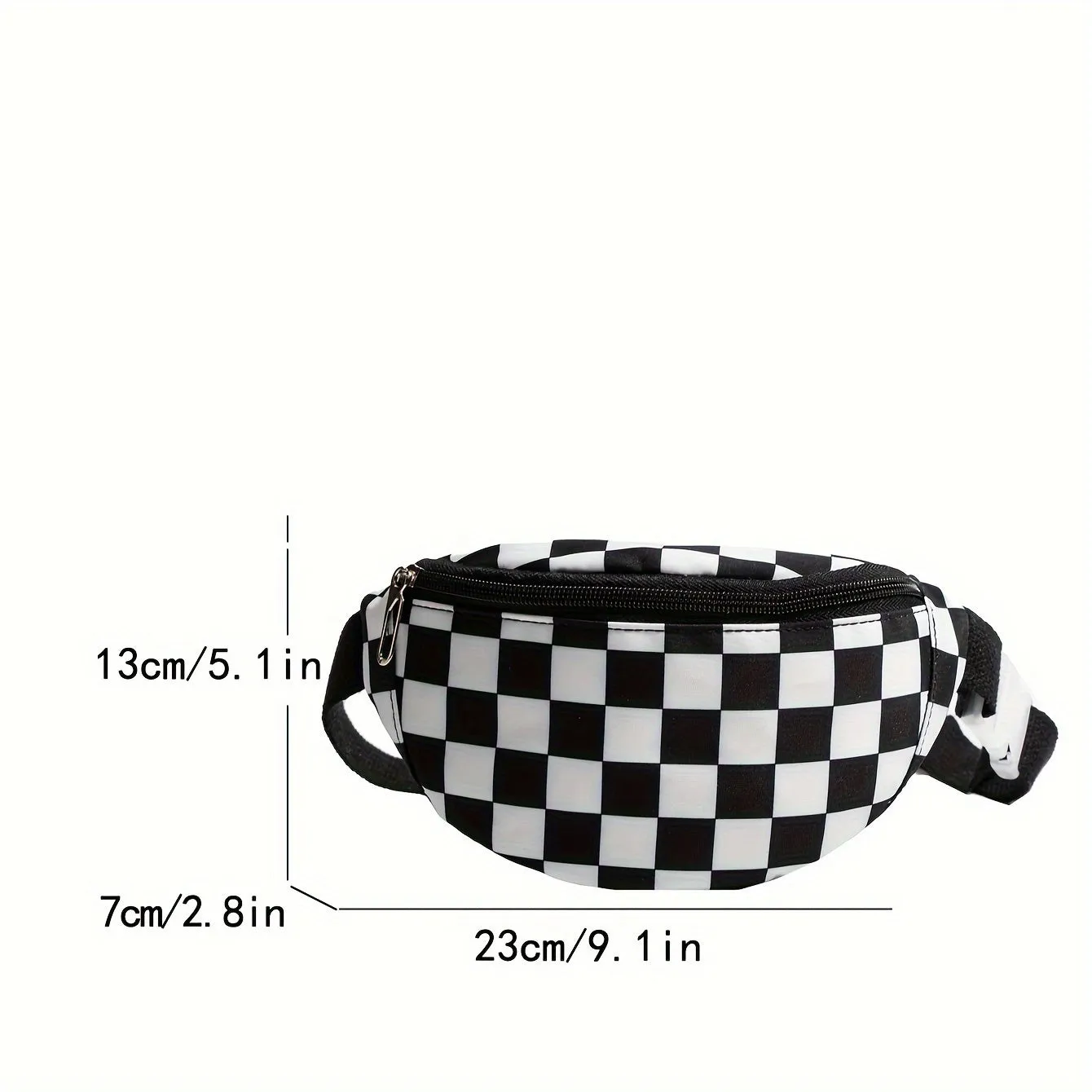 1pc Girl's Chest Bag, New Style Versatile Shoulder Bag, Cool Trendy Plaid Waist Bag, Ideal choice for Gifts