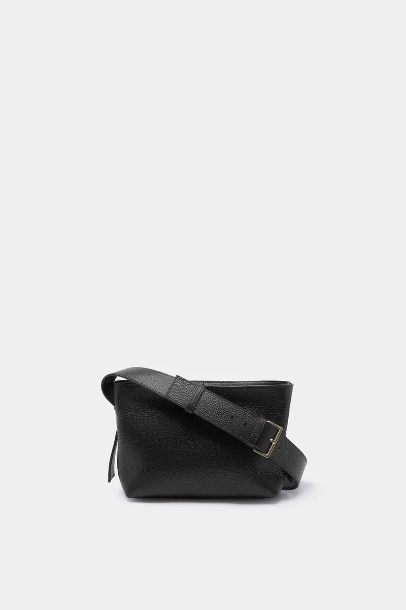 Assembly Label - Bridie Leather Crossbody Bag - Black