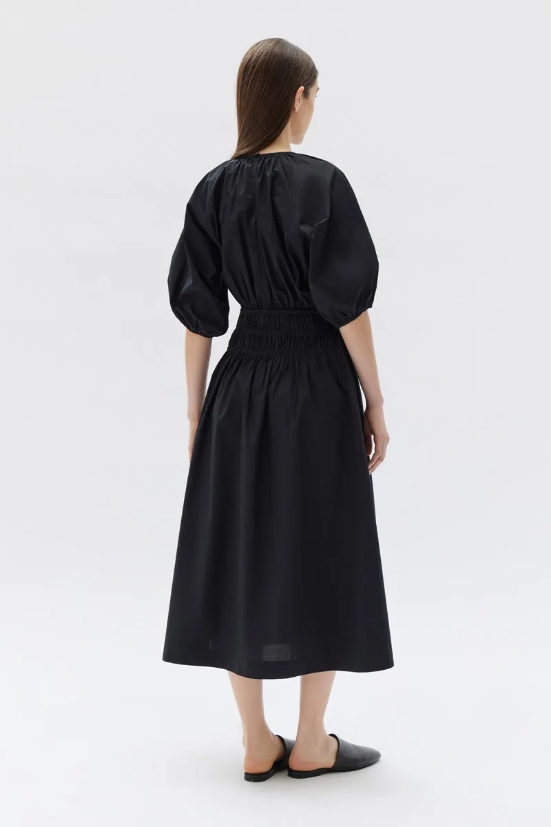 Assembly Label - Fleur Poplin Dress - Black