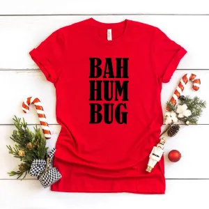 bah humbug Funny Christmas shirt, Red Christmas tee