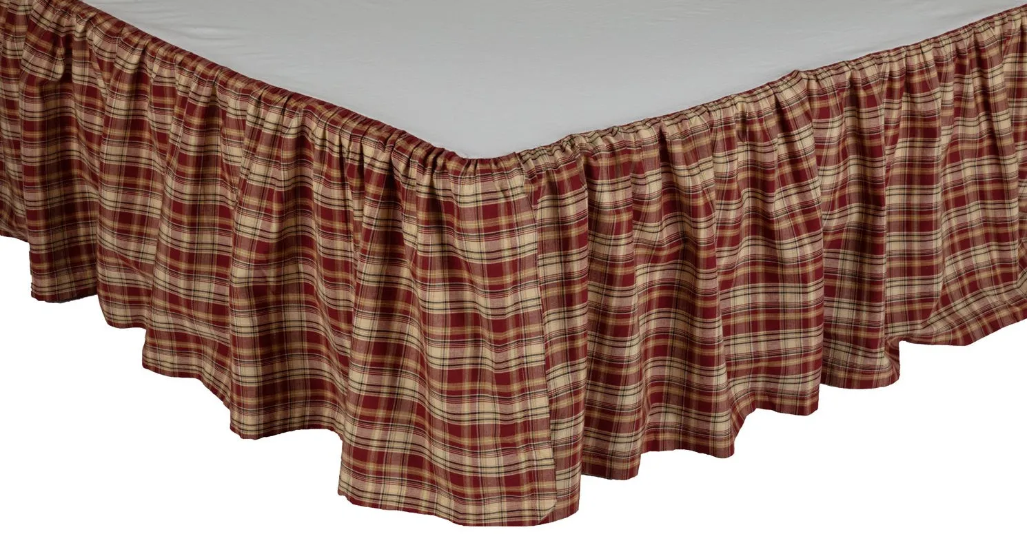 Beckham Plaid Queen Bed Skirt 60x80x16