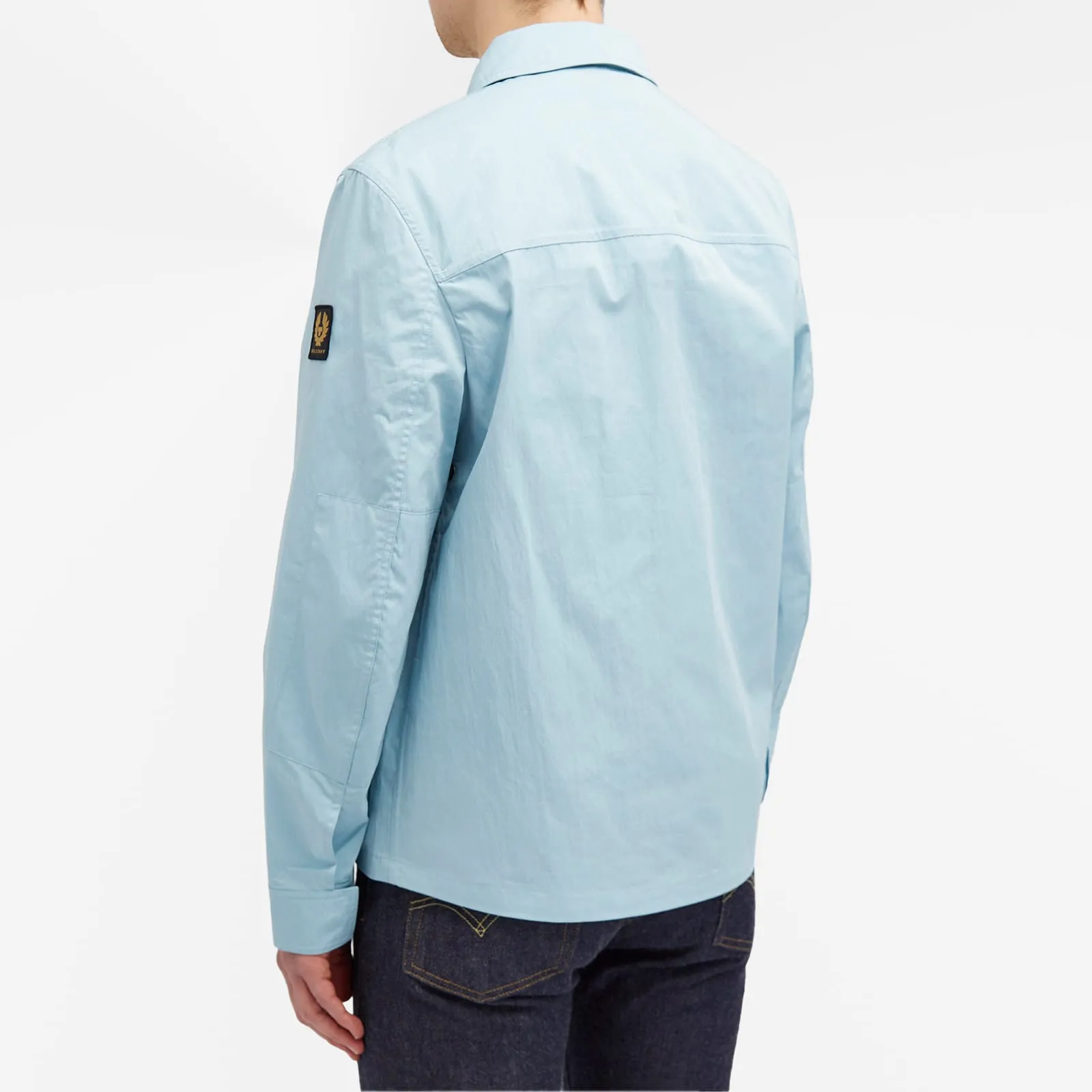 Belstaff Runner Gabardine Overshirt, Skyline Blue