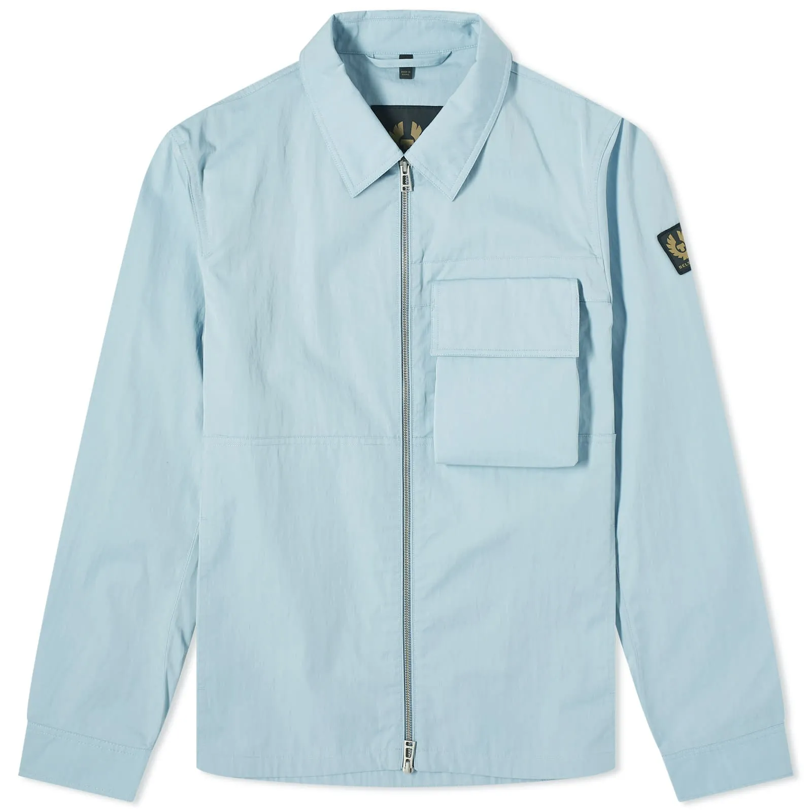 Belstaff Runner Gabardine Overshirt, Skyline Blue