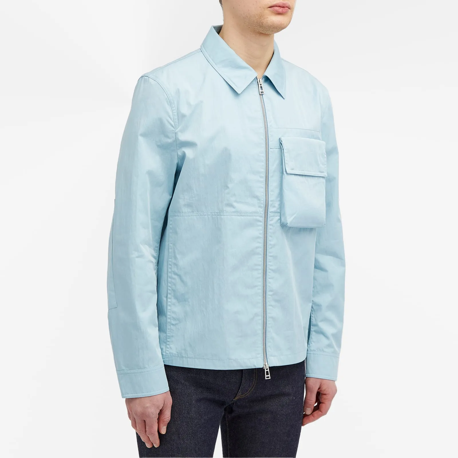 Belstaff Runner Gabardine Overshirt, Skyline Blue