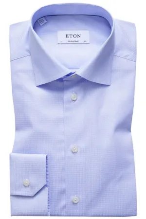 Blue Dobby Twill Contemporary fit Shirt