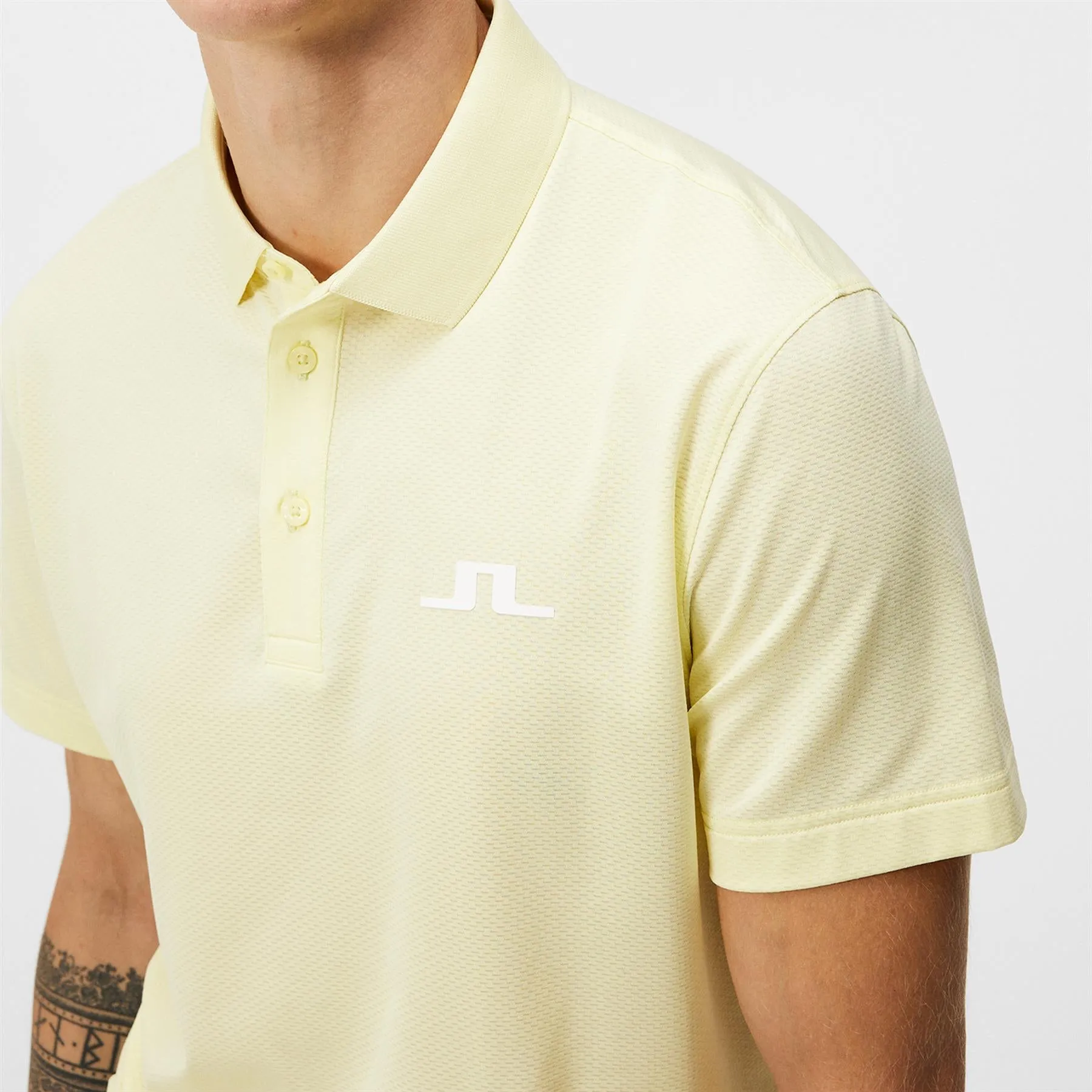 Bridge Regular Fit Tech Mesh Polo Wax Yellow - SS24