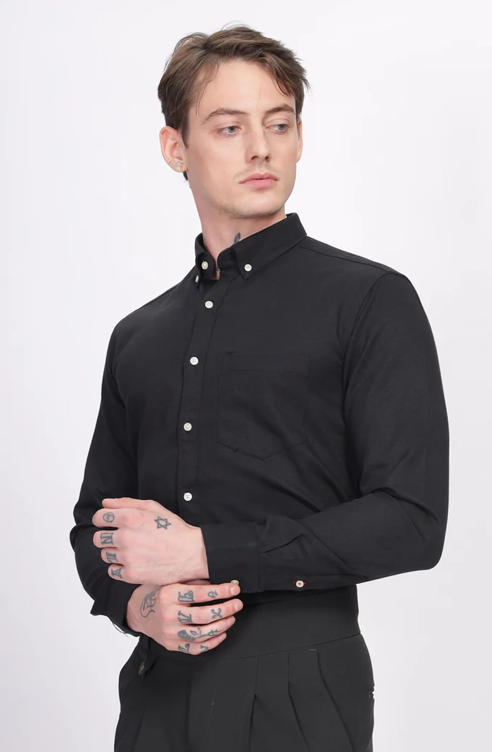 Classic Oxford Black Formal Shirt