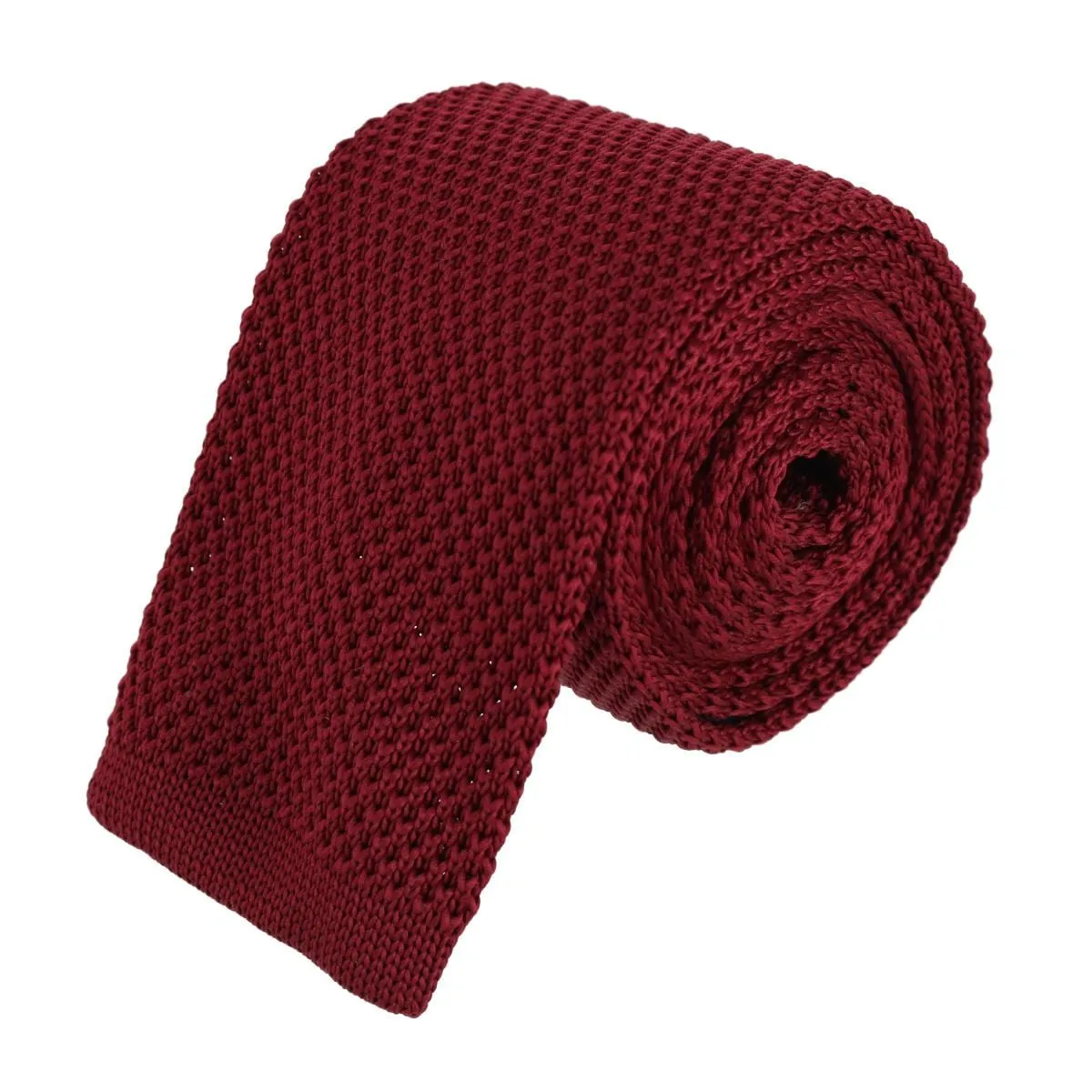 CTM® Men's Knit Square End Tie