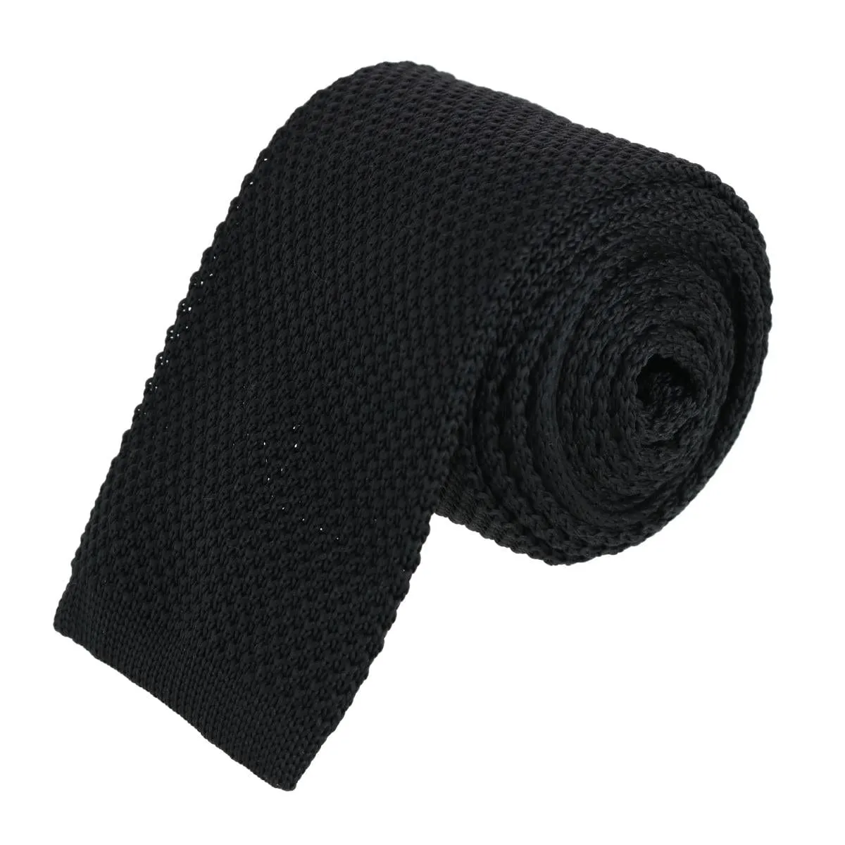 CTM® Men's Knit Square End Tie