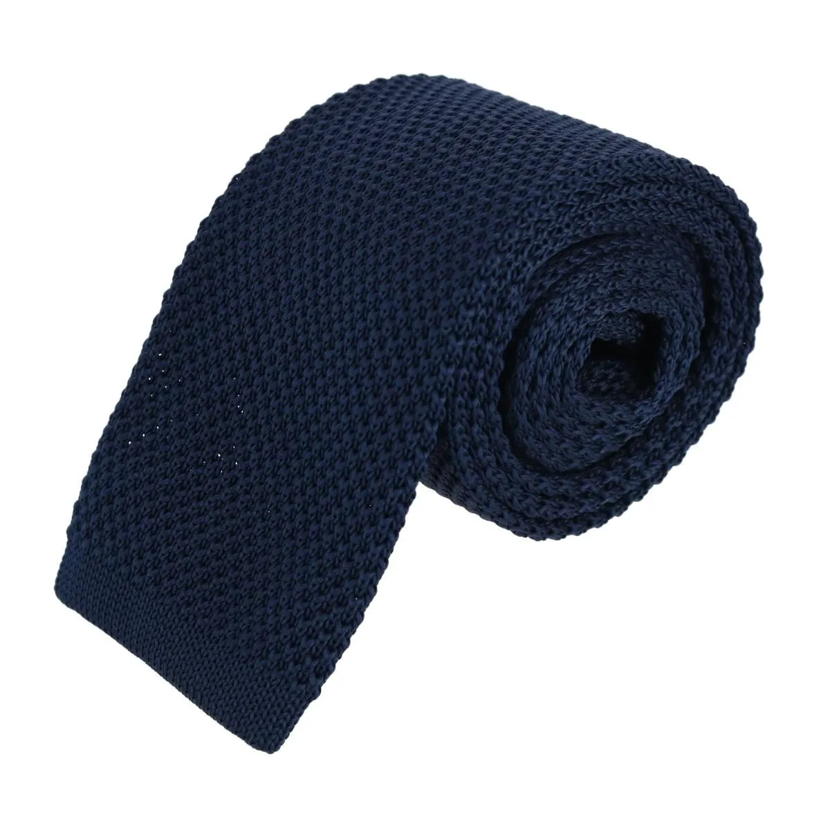 CTM® Men's Knit Square End Tie