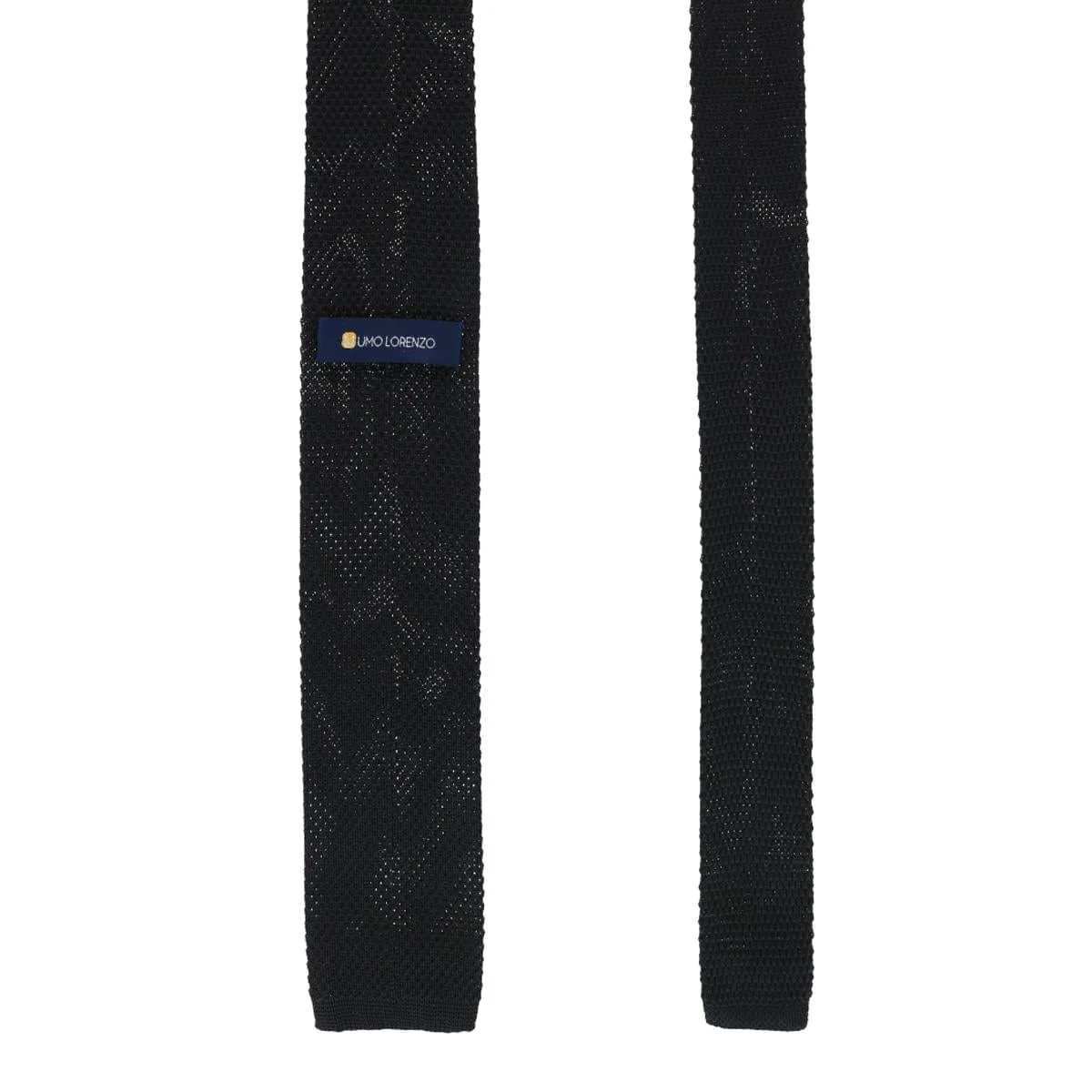 CTM® Men's Knit Square End Tie