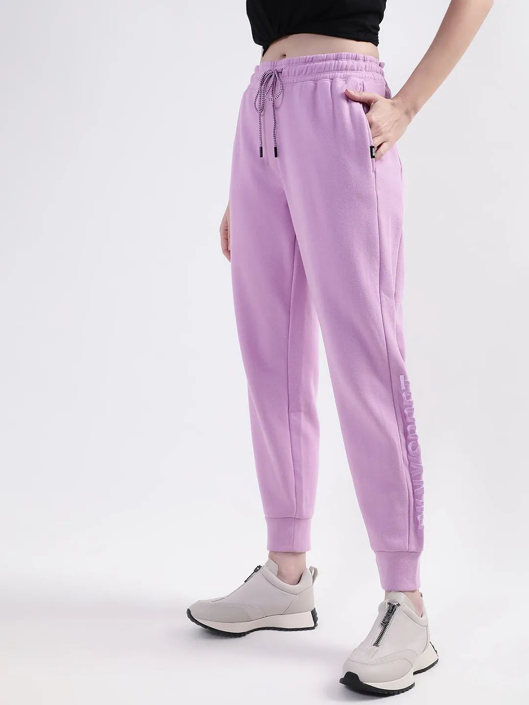 DKNY Women Purple Sweat Pants