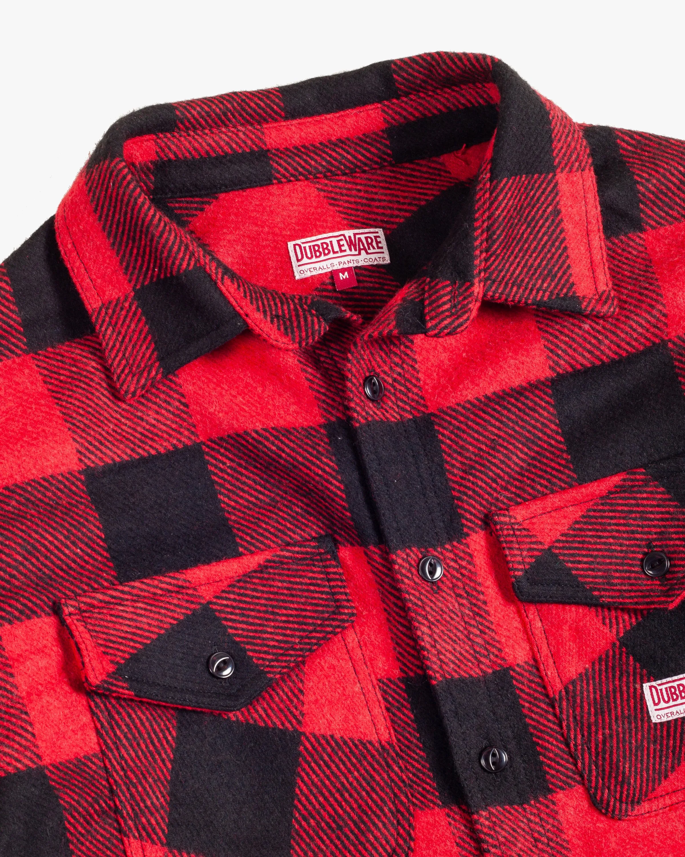 Dubbleware Medford Checked Work Shirt - Red / Black