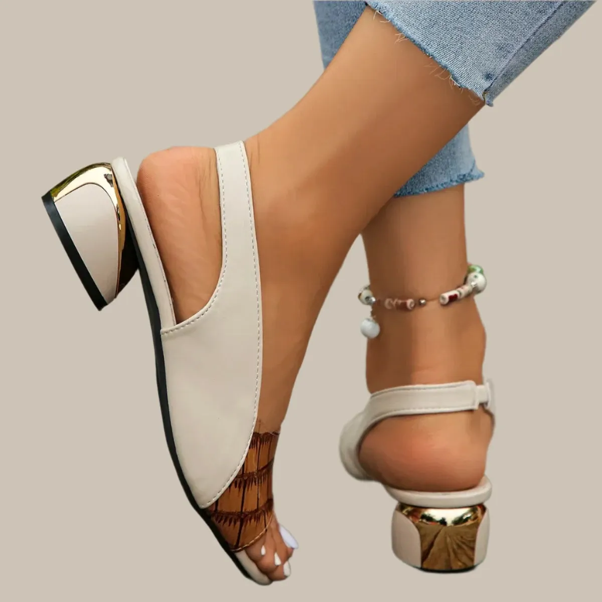 Elegant Mid-Heel Sandals