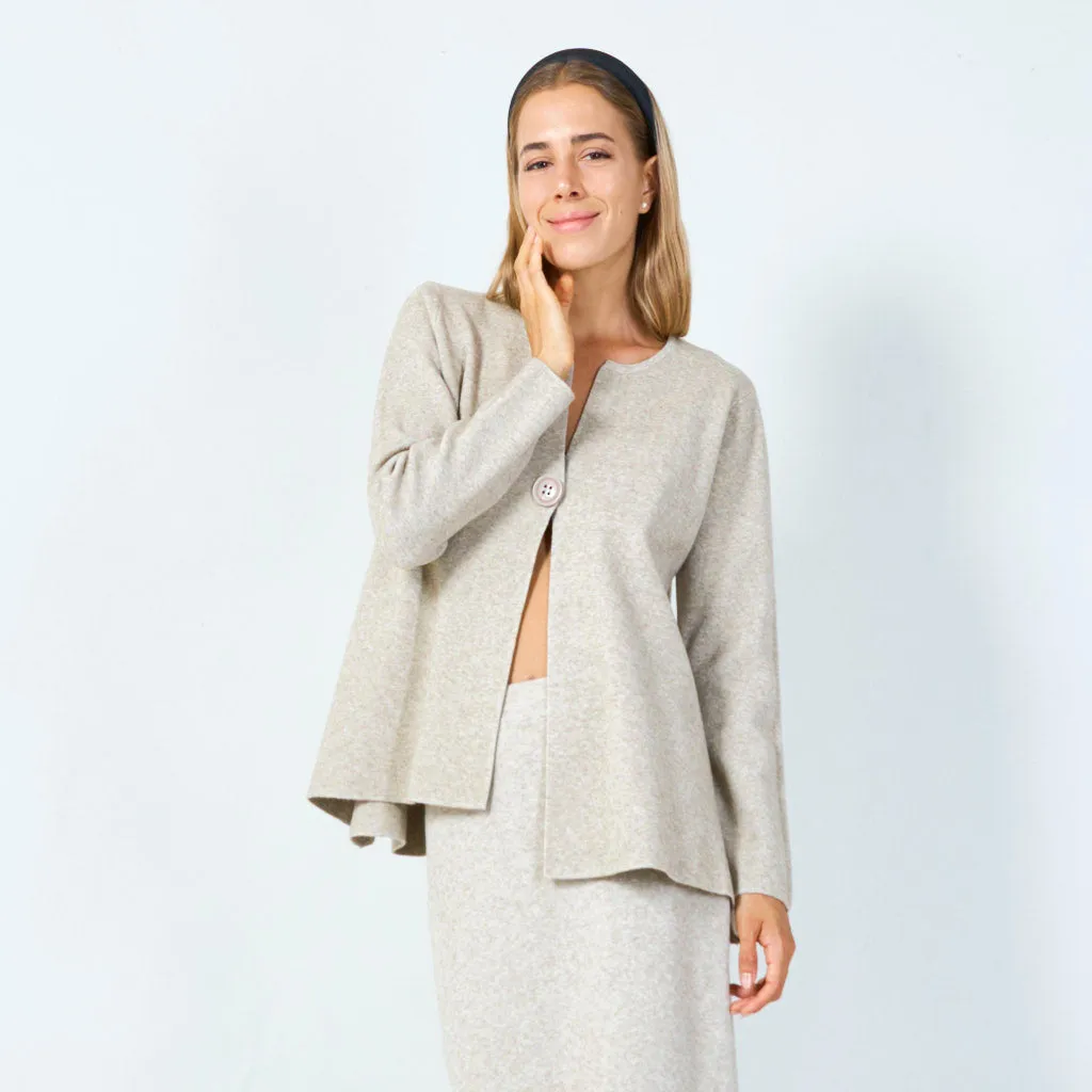 Elegant single-button cardigan wholesale