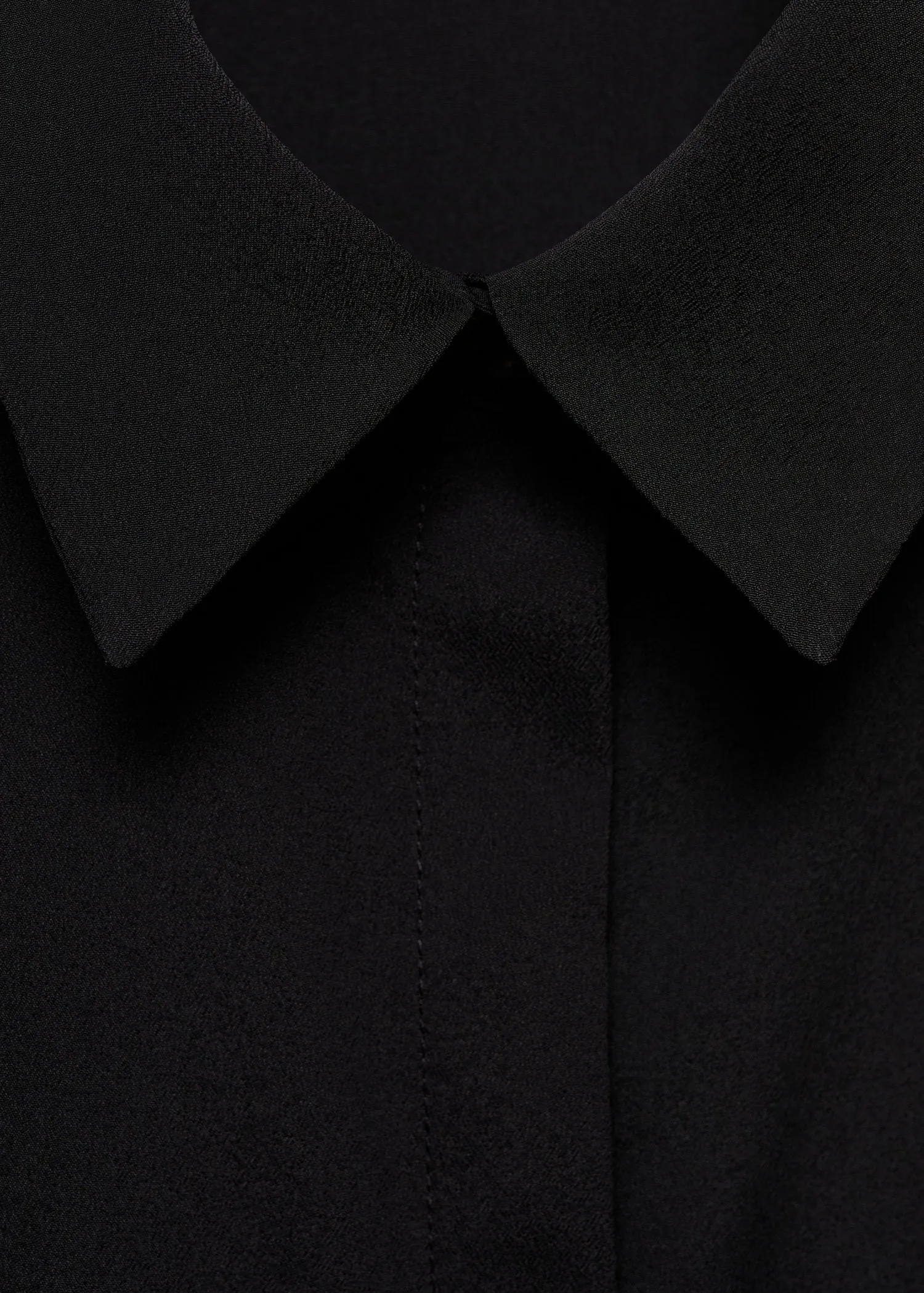 Fluid long-sleeved shirt - Black