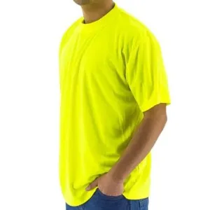 High Visibility Birdseye Mesh Site Safety Shirts - Long or Short Sleeve (PK 12 Shirts)