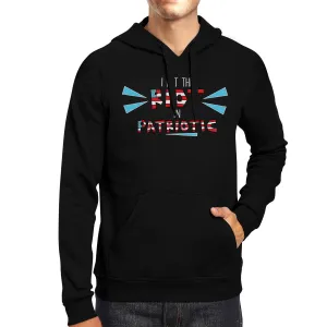 I Put The Riot In Patriotic Unisex Black Hoodie Funny Design Fleece