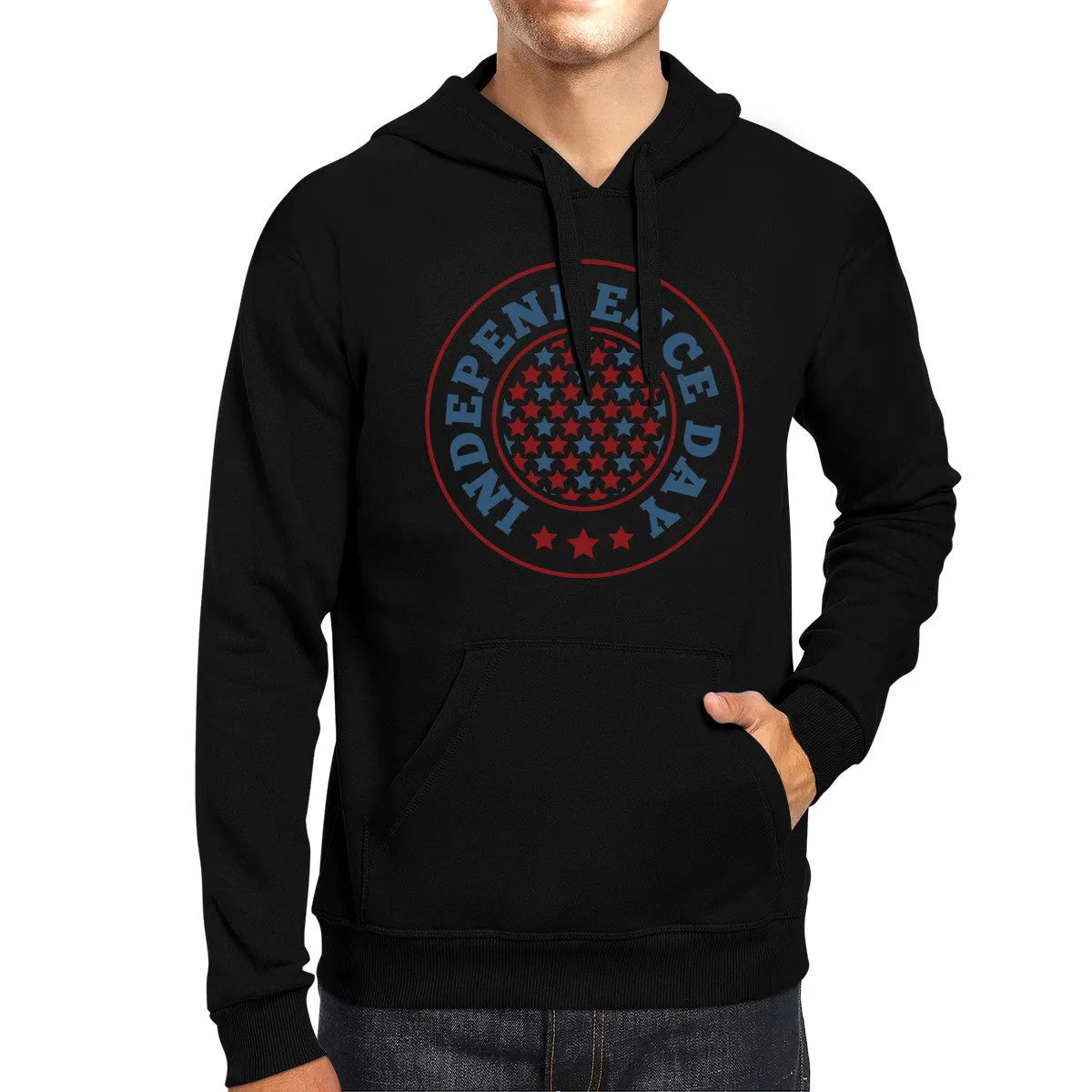 Independence Day Unisex Graphic Hoodie Gift Black Crewneck Pullover