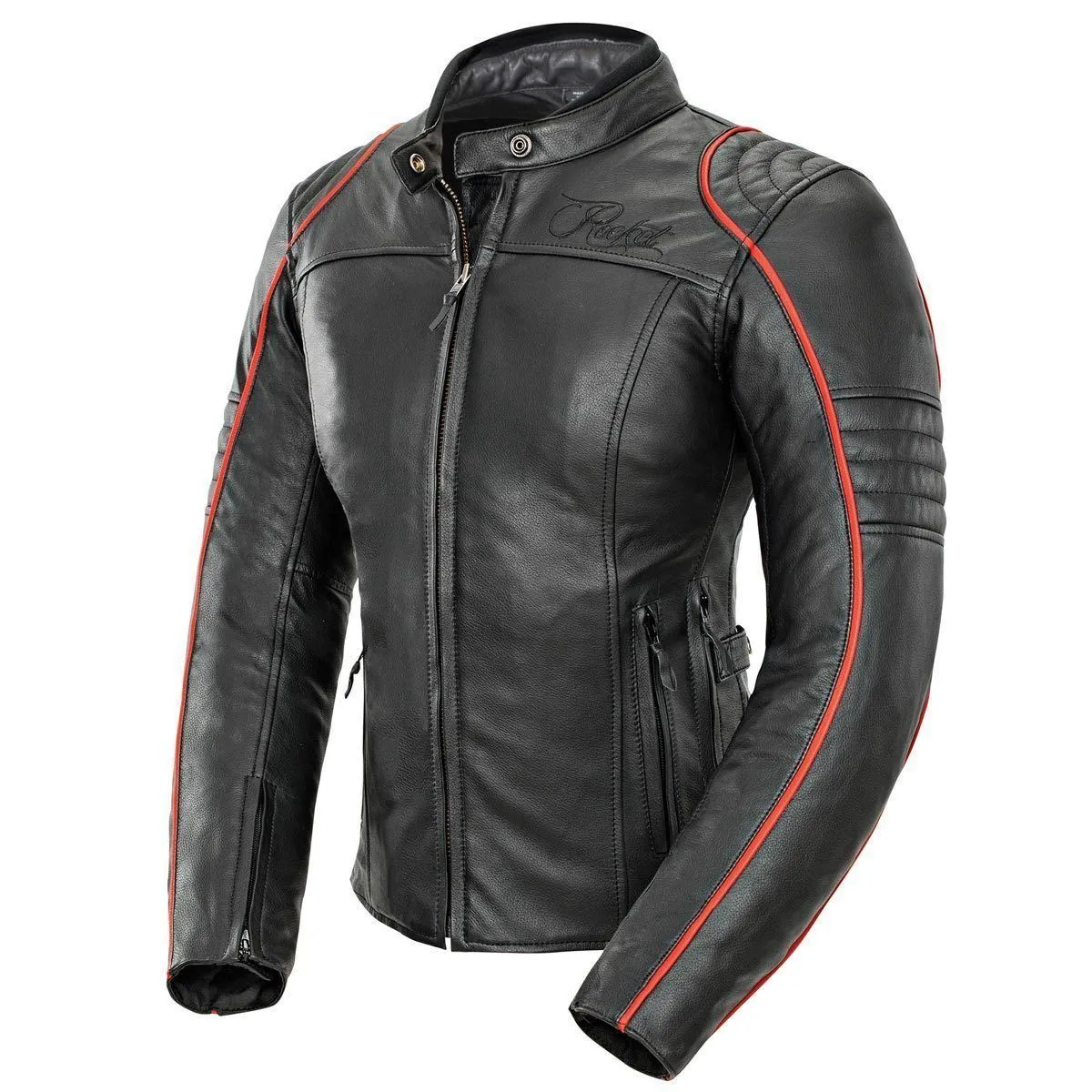 Joe Rocket Lira Women's Black/Red Leather Jacket