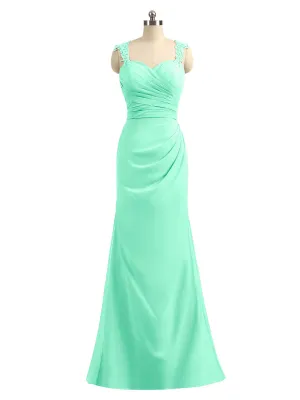 Lace Appliqued Strap Sheath Open Back Dress Turquoise Plus Size