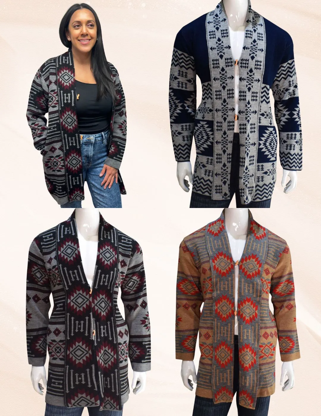 <font color="red">NEW !</font> 6 Knitted Cardigan Package Deal! Only $24.50 ea.