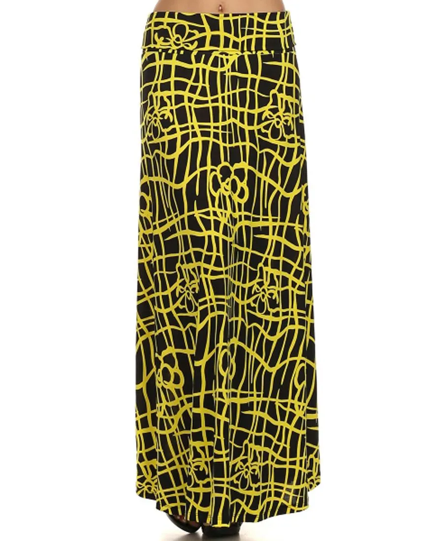 Maxi Skirt Zig Zag Yellow