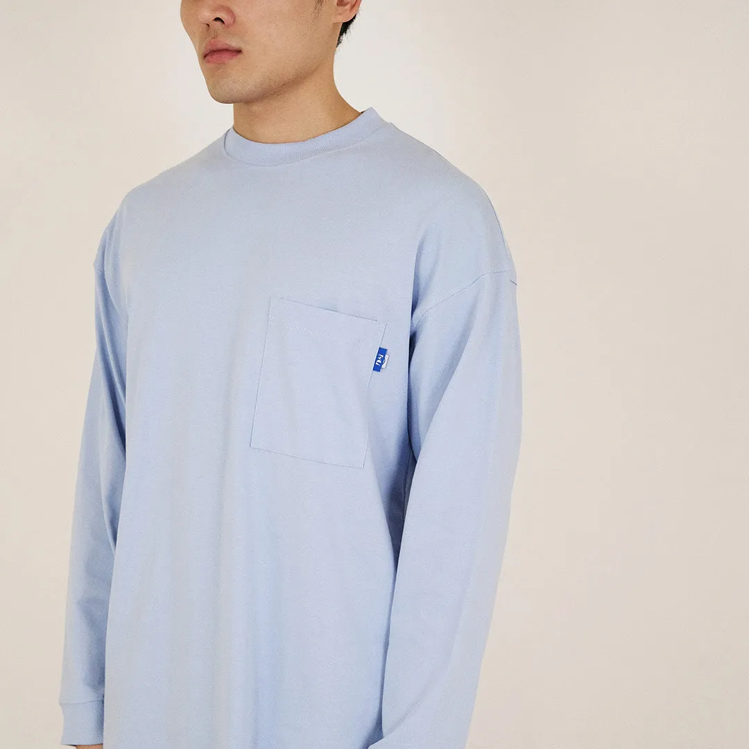 Men Oversized Sweatshirt - Light Blue - SM2311165C