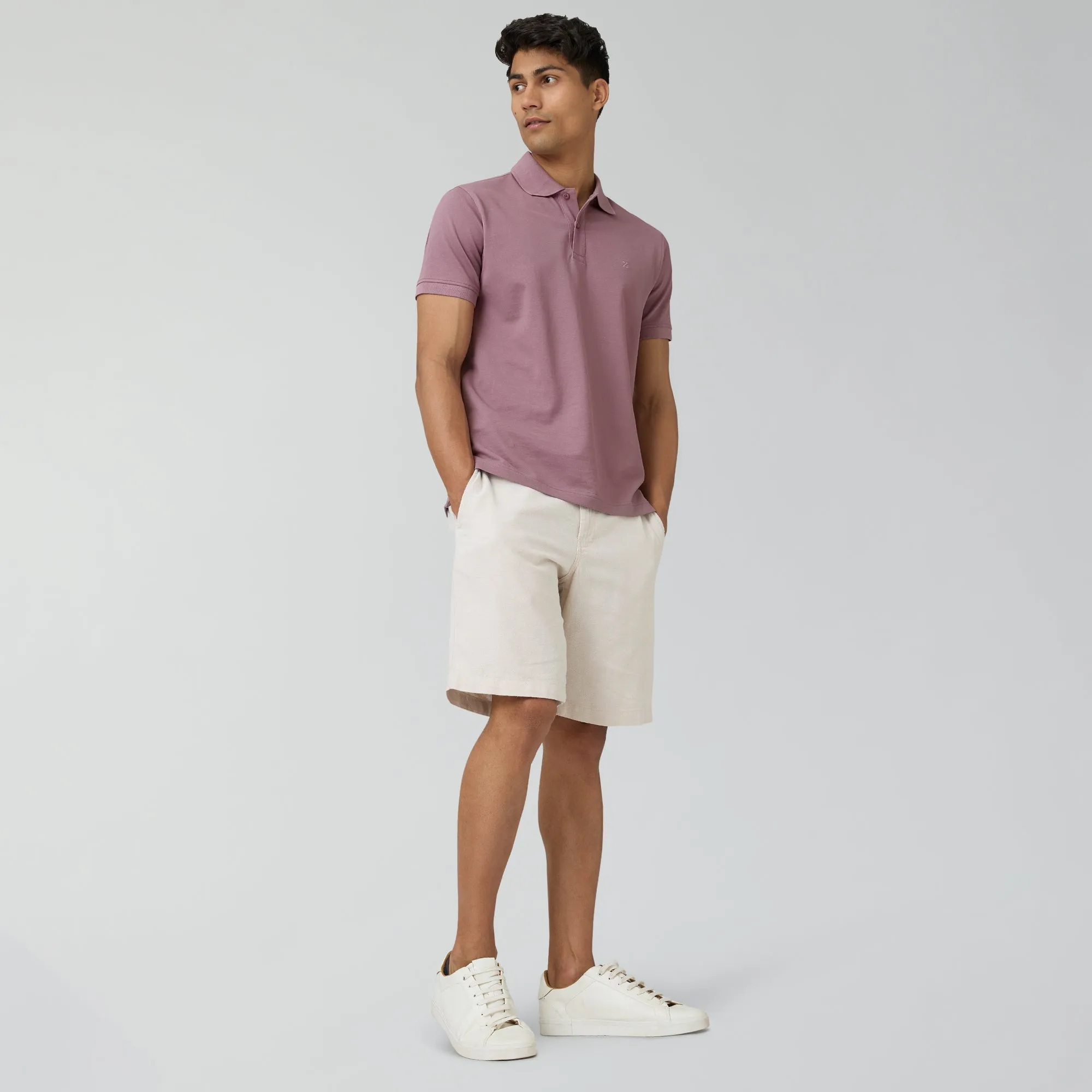 Nova Combed Cotton Polo T-shirts Rose Blush