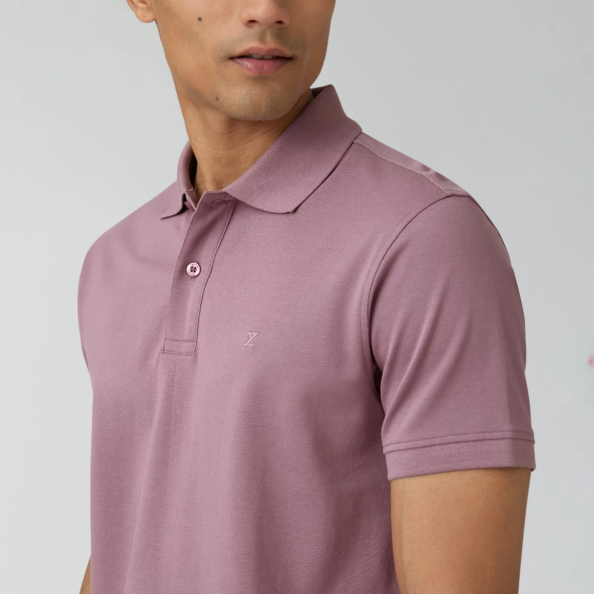 Nova Combed Cotton Polo T-shirts Rose Blush