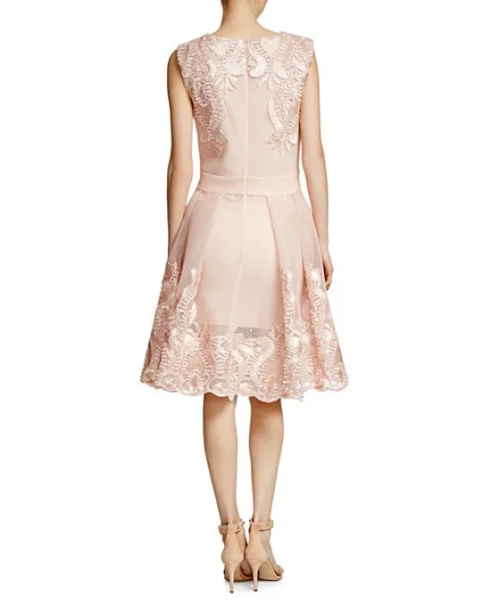 Nude Reason Embroidered Honeycomb Dress