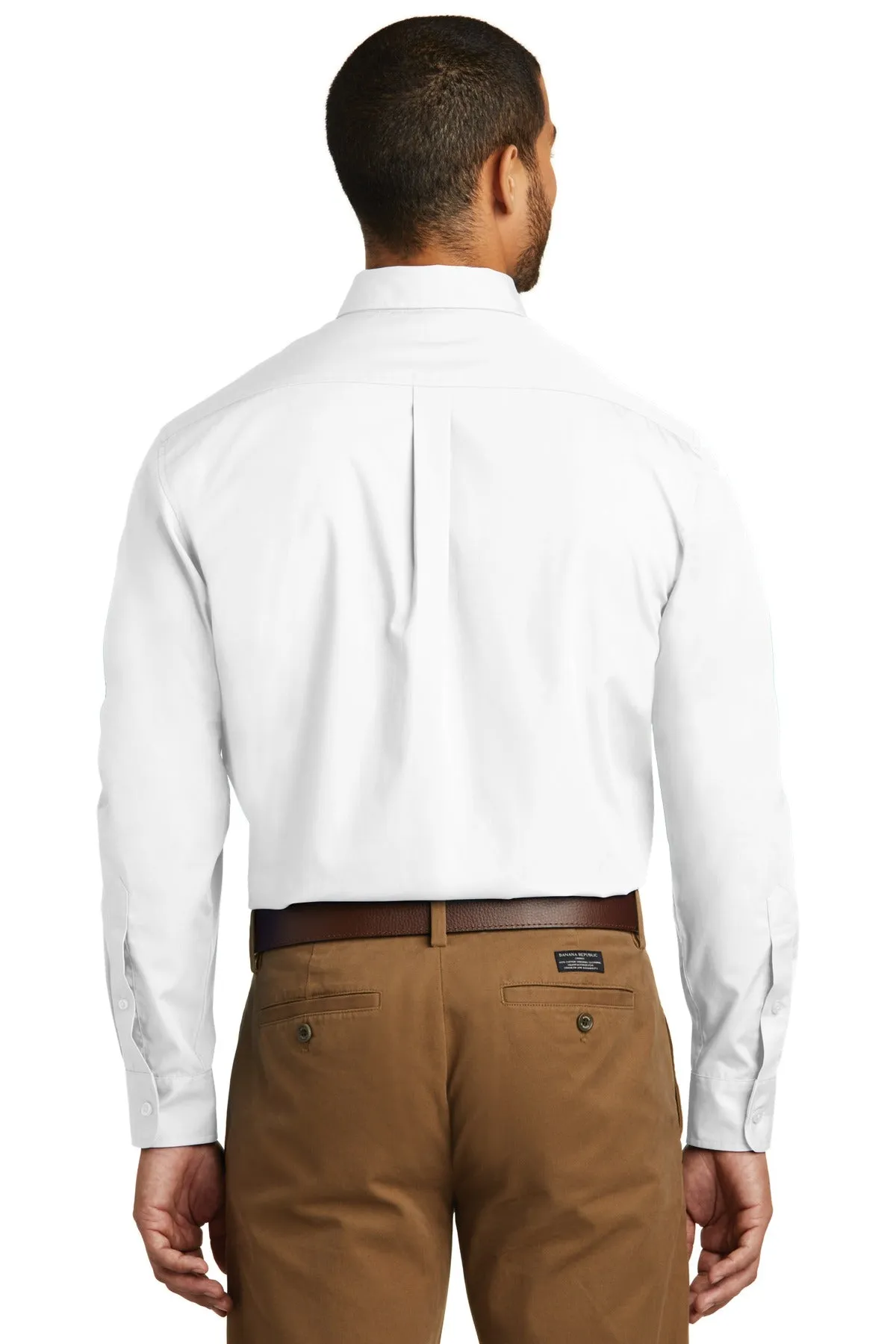 Port Authority Long Sleeve Carefree Poplin Shirt. W100