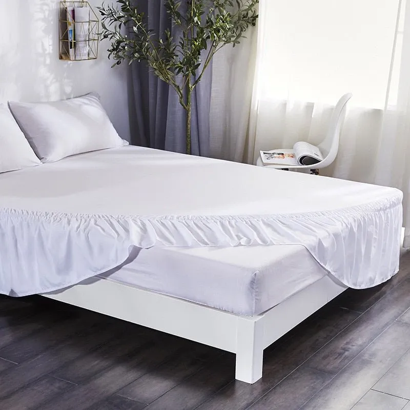 Pure Colored Bed Skirt - American Style