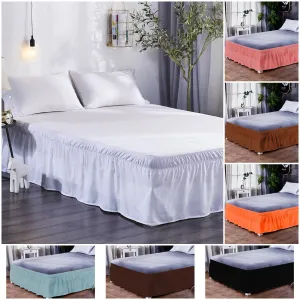 Pure Colored Bed Skirt - American Style