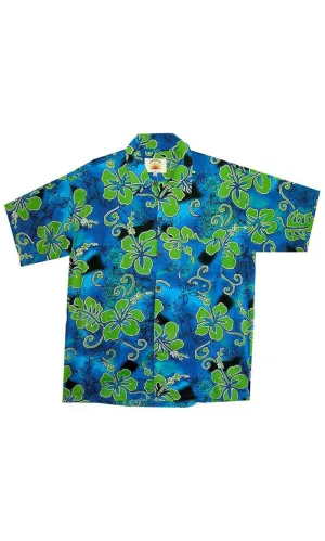 Rayon Kids Hawaiian Shirt Hibiscus, More Colours