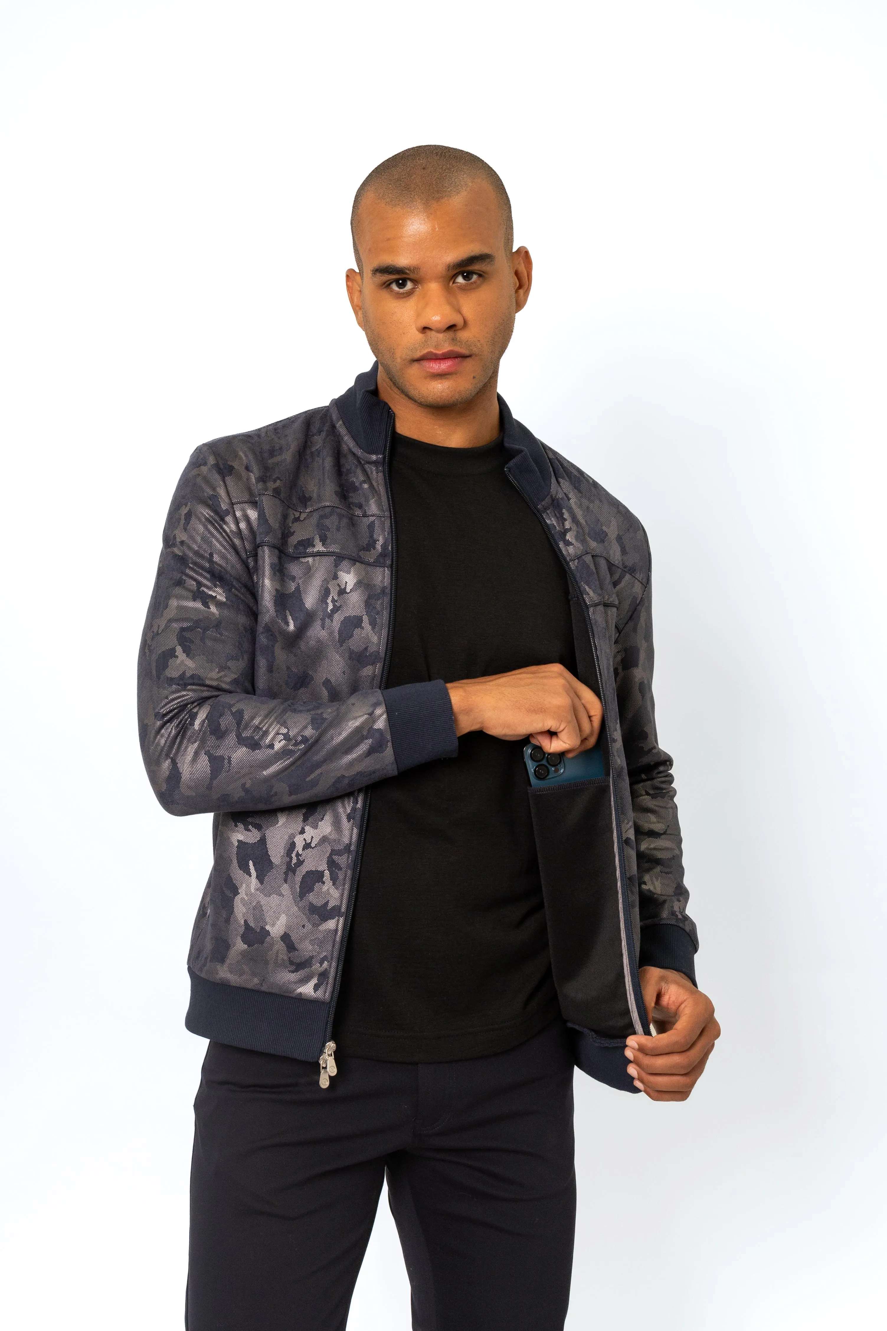 ROBERTO Camo Luxe Track Jacket