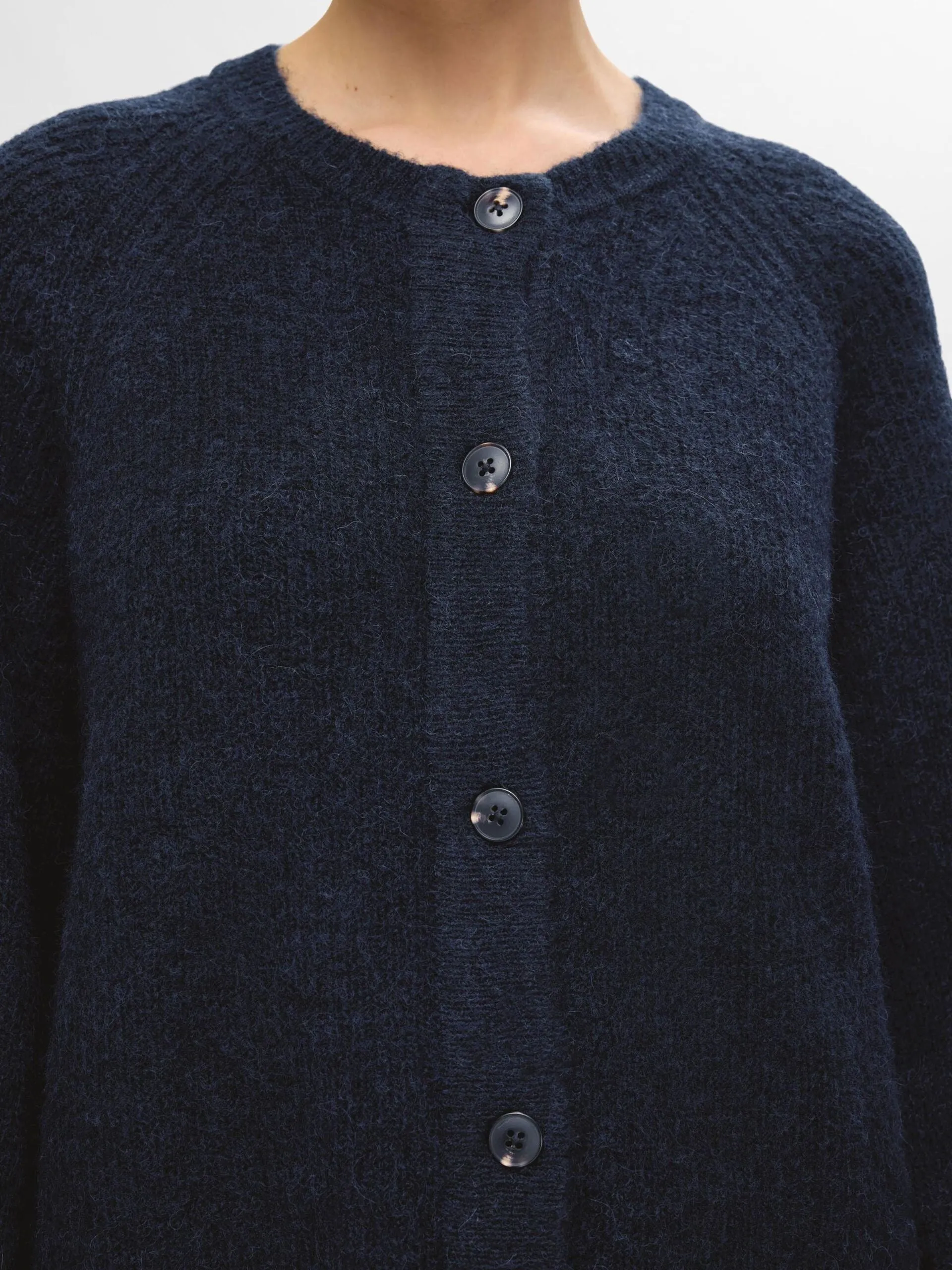 Selected Femme Lulu Knit Cardi Dark Sapphire