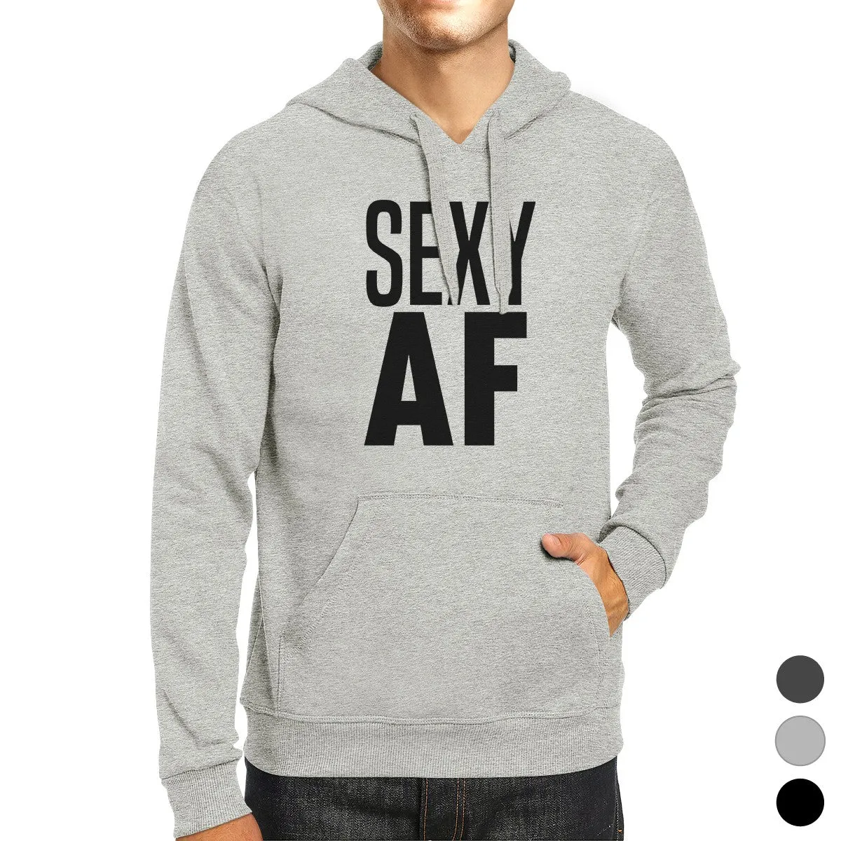 Sexy AF Unisex Pullover Hoodie Funny Workout Hooded Sweatshirt Gift