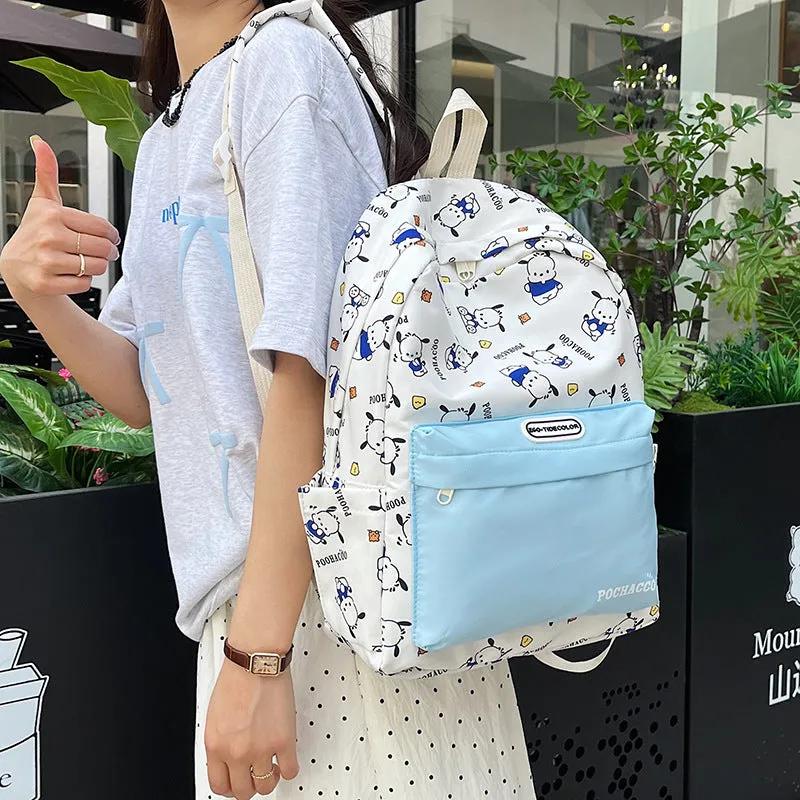 Simple Ins Cute Cartoon Graffiti Backpack Student Trendy Bag Women's Bag Lightweight Niche Large-Capacity Backpack