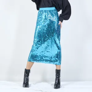 Sparkling sequin midi skirt wholesale