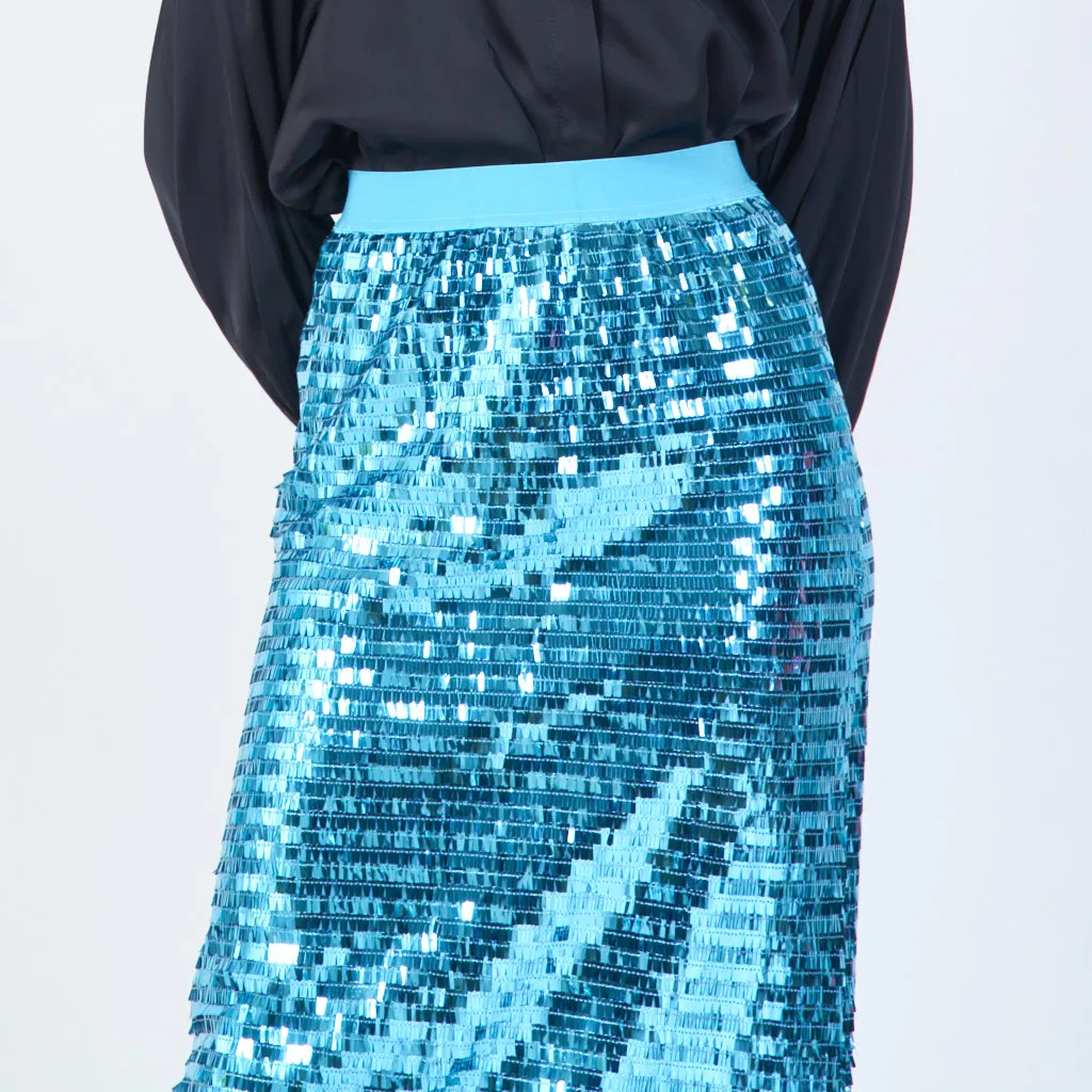 Sparkling sequin midi skirt wholesale