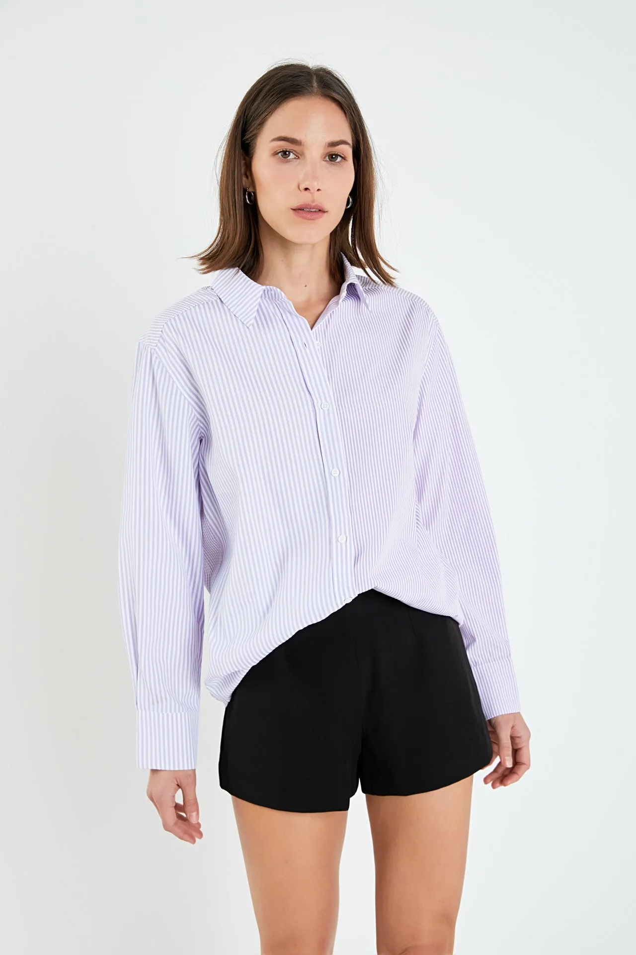 Stripe Colorblock Shirts