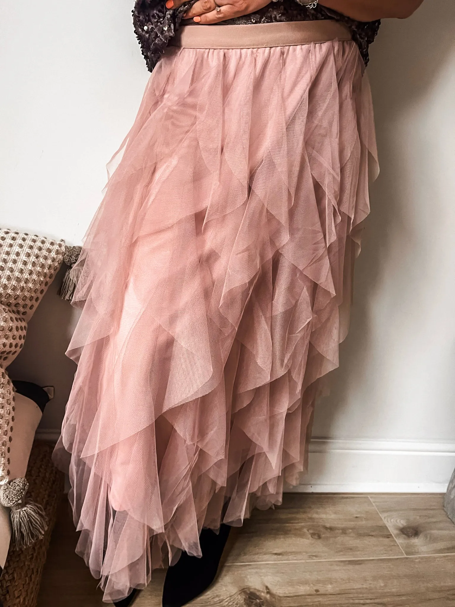 Tulle Layered Mesh Skirt