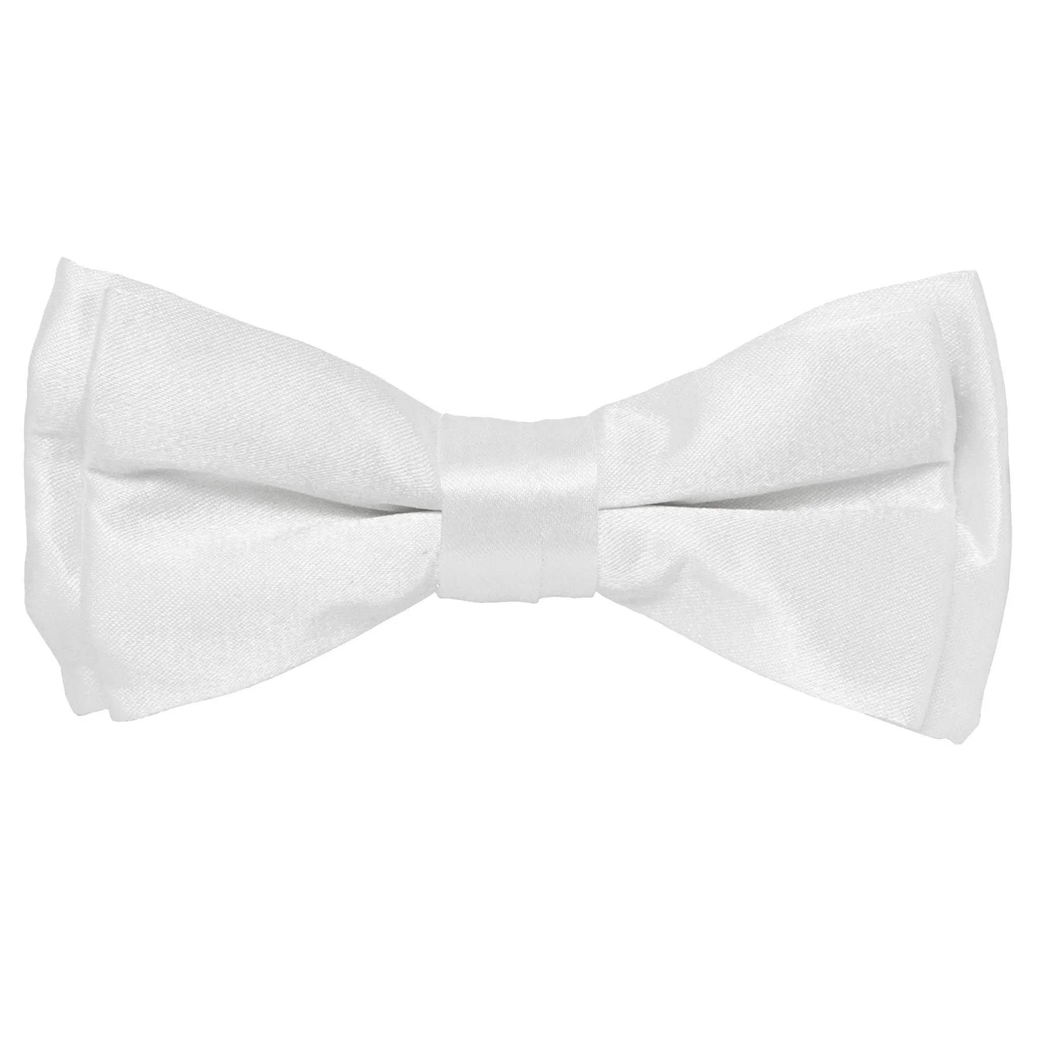 Vittorio Farina Boy's Pretied Solid Silky Satin Bow Tie