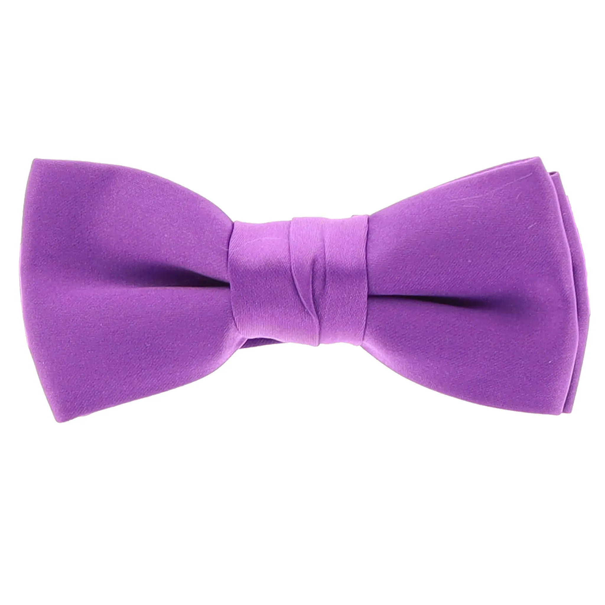 Vittorio Farina Boy's Pretied Solid Silky Satin Bow Tie