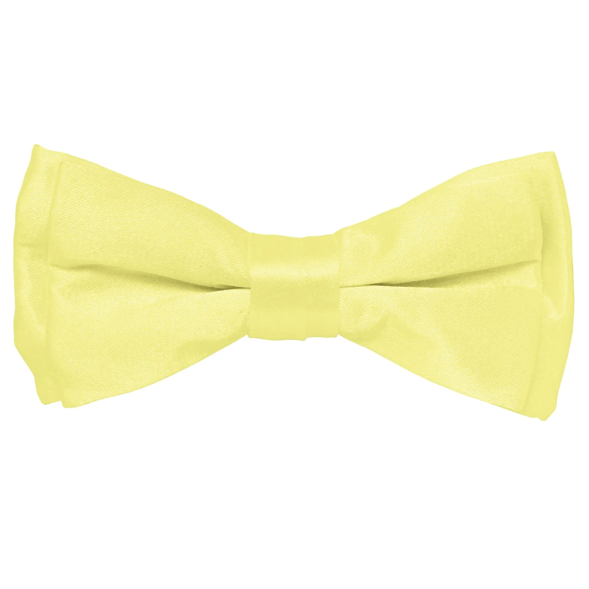 Vittorio Farina Boy's Pretied Solid Silky Satin Bow Tie