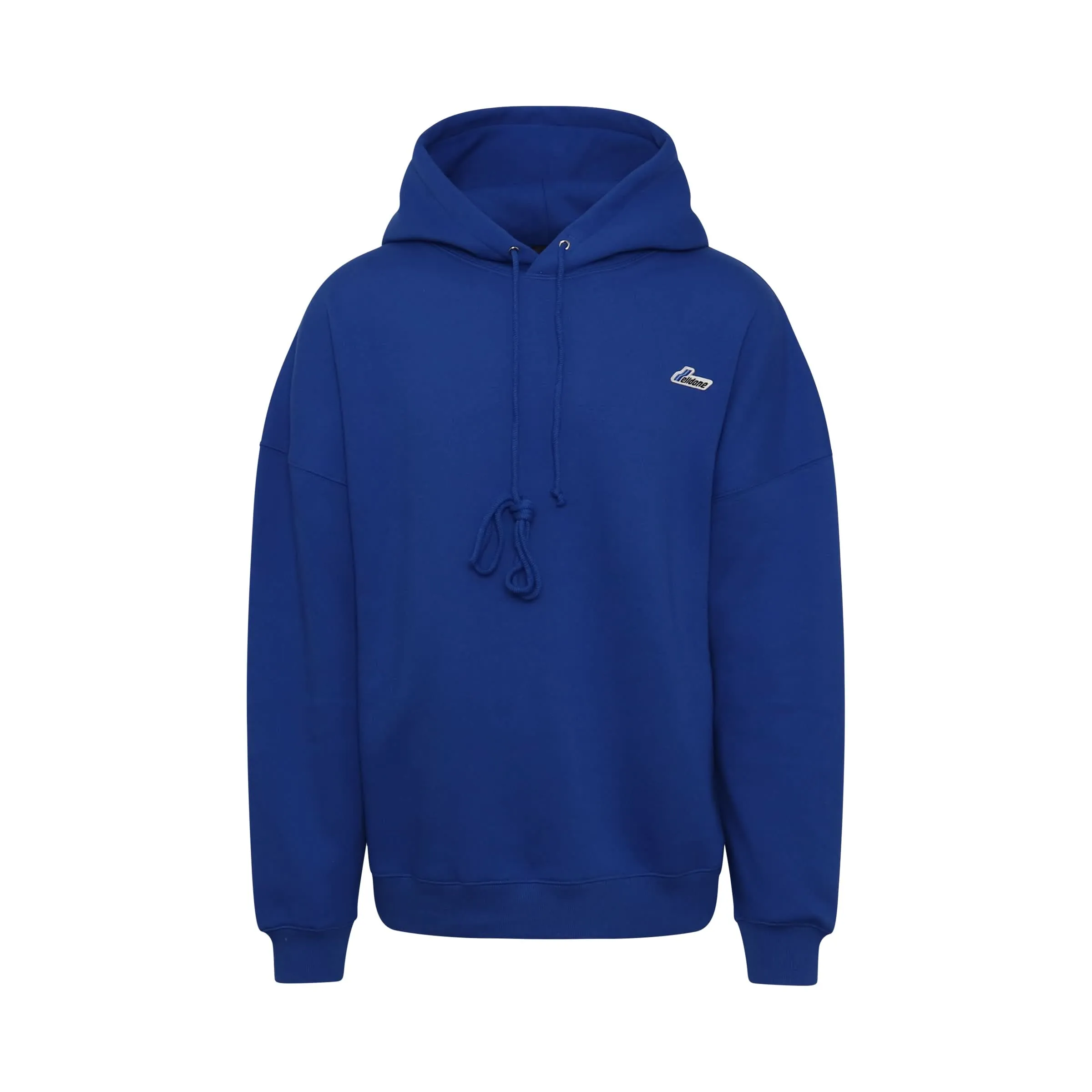 WD Embroidered Logo Hoodie in Blue