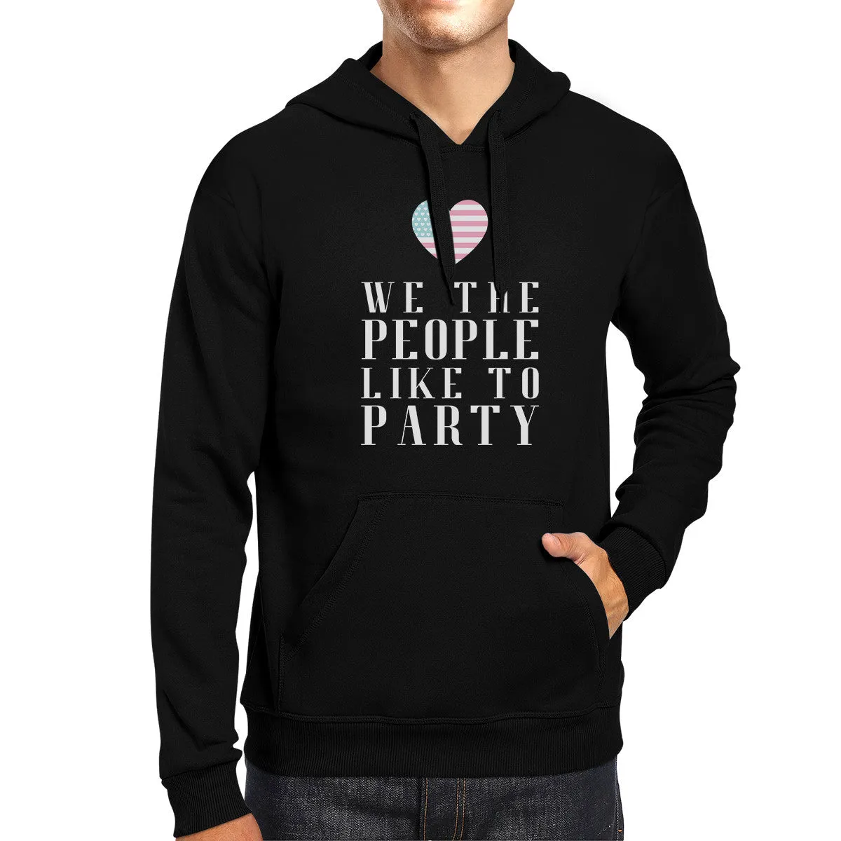 We The People Humorous Independence Day Hoodie Unisex Black